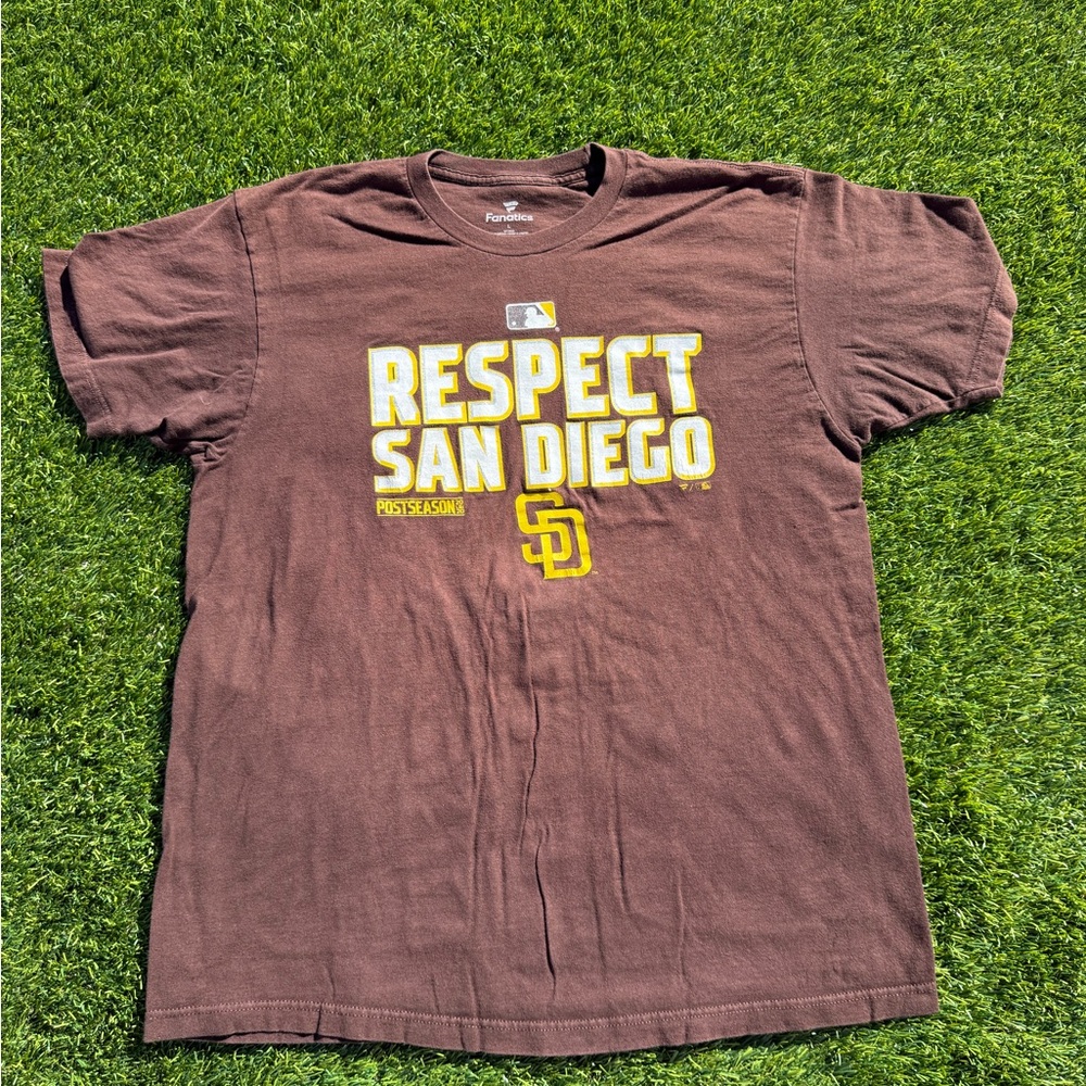 MLB 2020 post season San Diego Padres Respect San Diego T-Shirt. Size Large